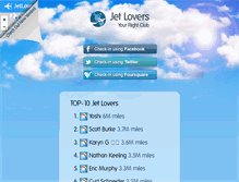 Tablet Screenshot of jetlovers.com